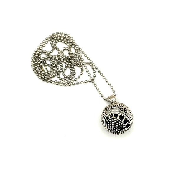 Lagos 925 Sterling Silver Ball Pendant Necklace - Picture 4 of 10